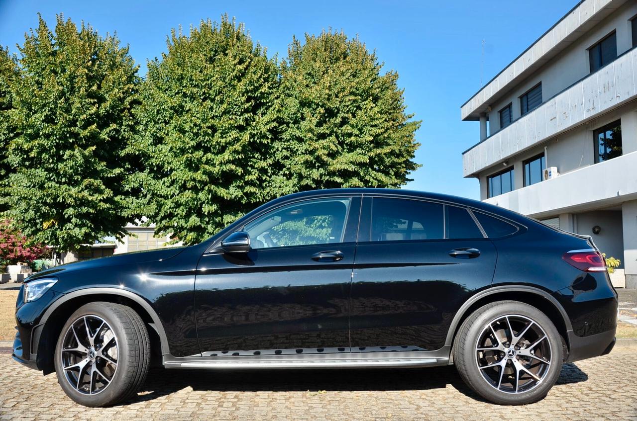 MERCEDES-BENZ GLC COUPE 300d PREMIUM AMG 4MATIC 245cv AUTO, UNICOPROP, SERVICE MERCEDES, UFF ITALIANA, EURO 6D, TETTO, NIGHT PACK, FARI LED, RETROCAMERA, PERMUTE