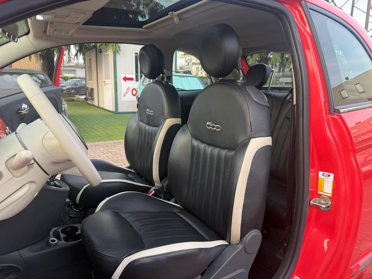Fiat 500 1.2 Lounge AUTOMATICA TETTO PANORAMICO APRIBILE PELLE FRAU OK NEOPATENTATI