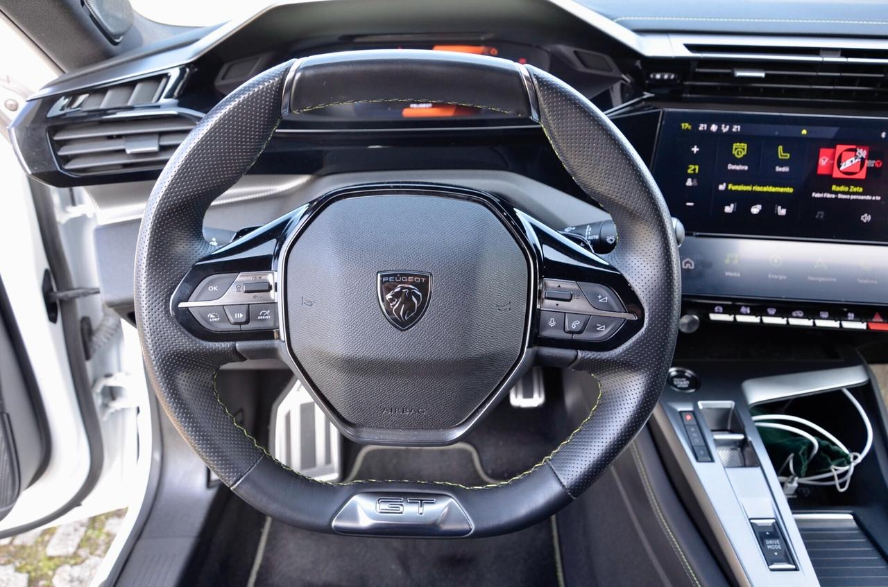 PEUGEOT 308 1.6 PLUG-IN HYBRID GT PACK 180cv E-EAT8, UNICO UTILIZZATORE, UFF ITALIANA, SERVICE PEUGEOT, HI-FI FOCAL, FULL OPTIONAL, PERMUTE