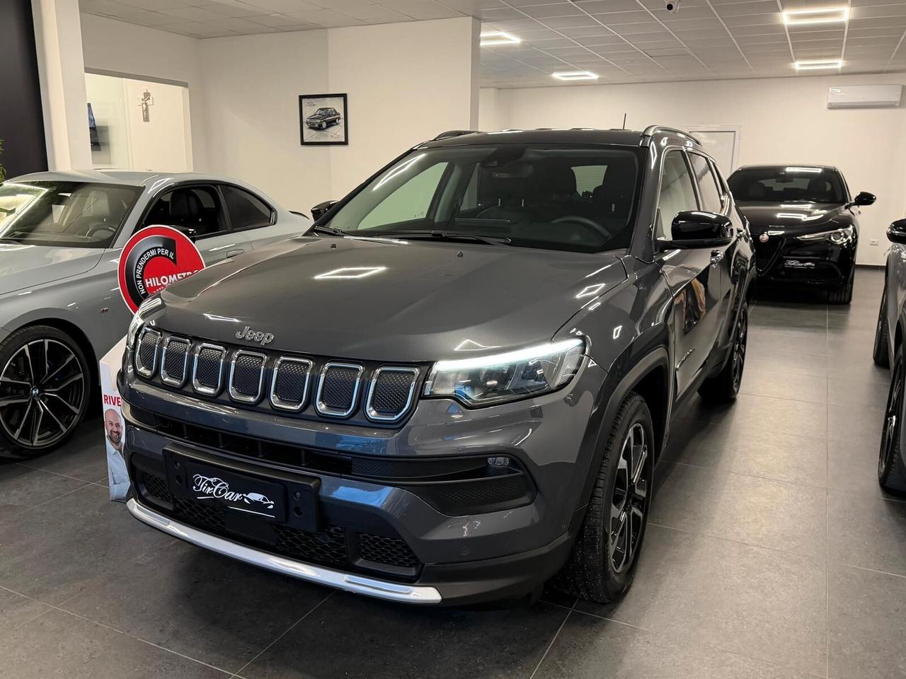 JEEP COMPASS 1.6 MJT LIMITED 130CV PELLE CARPLAY CAM ANNO 2022