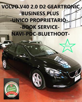 VOLVO V40 D2 Geartronic Business Plus-UNICO PROPRIETARIO-KM 90.000-EURO6 D-TEMP