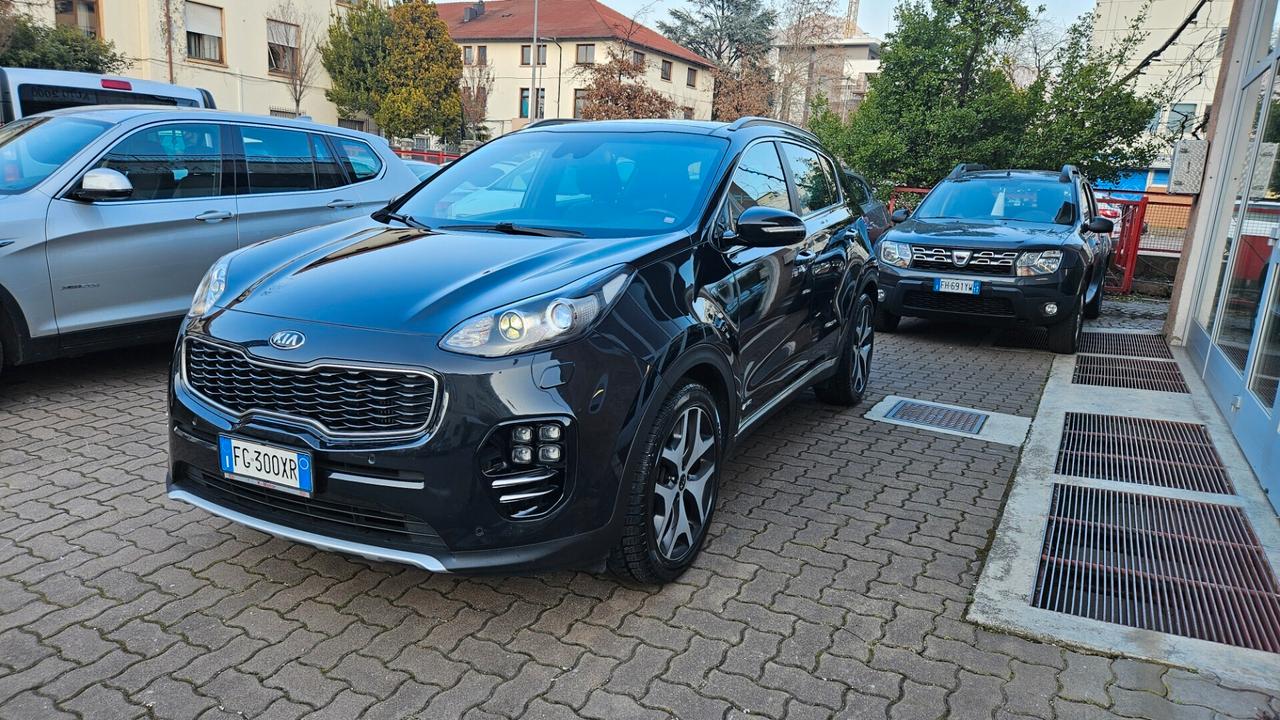 Kia Sportage 2.0 crdi awd 185cv auto GT-LINE-PELLE-TETTO-NAVY-SED.RIS