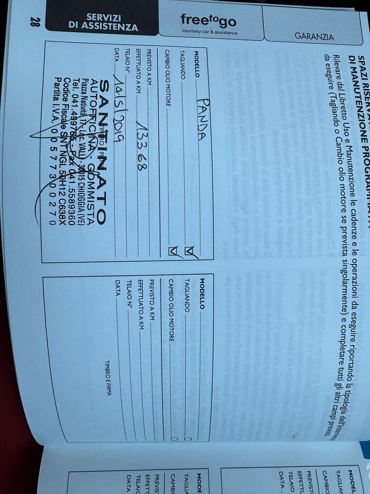 Fiat Panda 1.2 benz solo 49.000KM