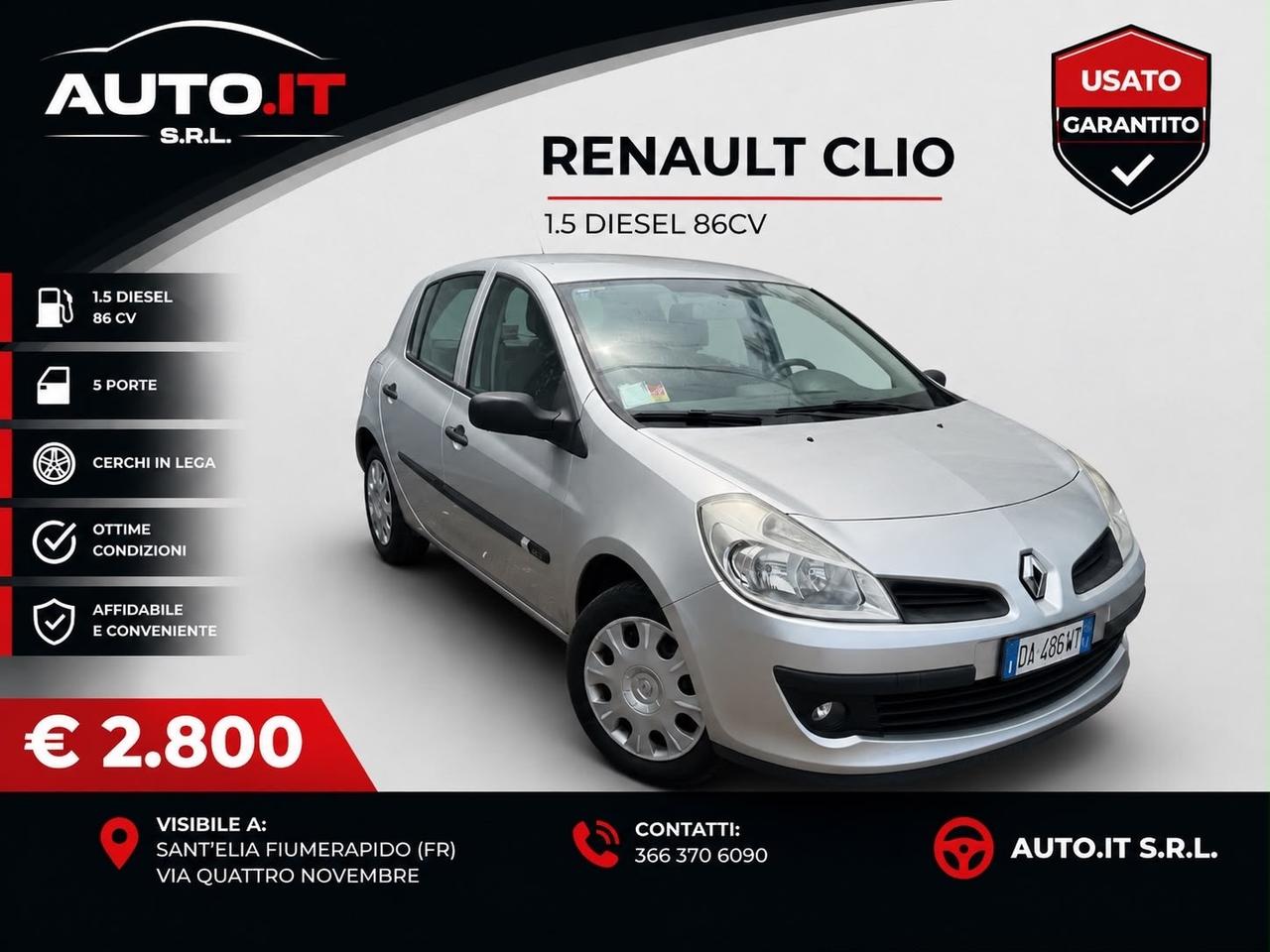 Renault Clio 1.5 dCi 65CV 5 porte