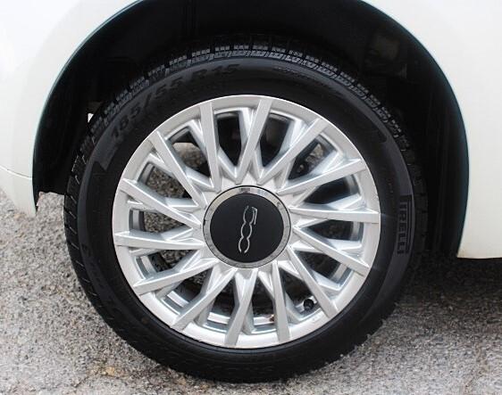 Fiat 500 1.2 Lounge 34000 KM PARI NUOVO 8 GOMME INVERNALI \ESTIVE TETTO PANOR. CLIMA RADIO CERCHI LEGA