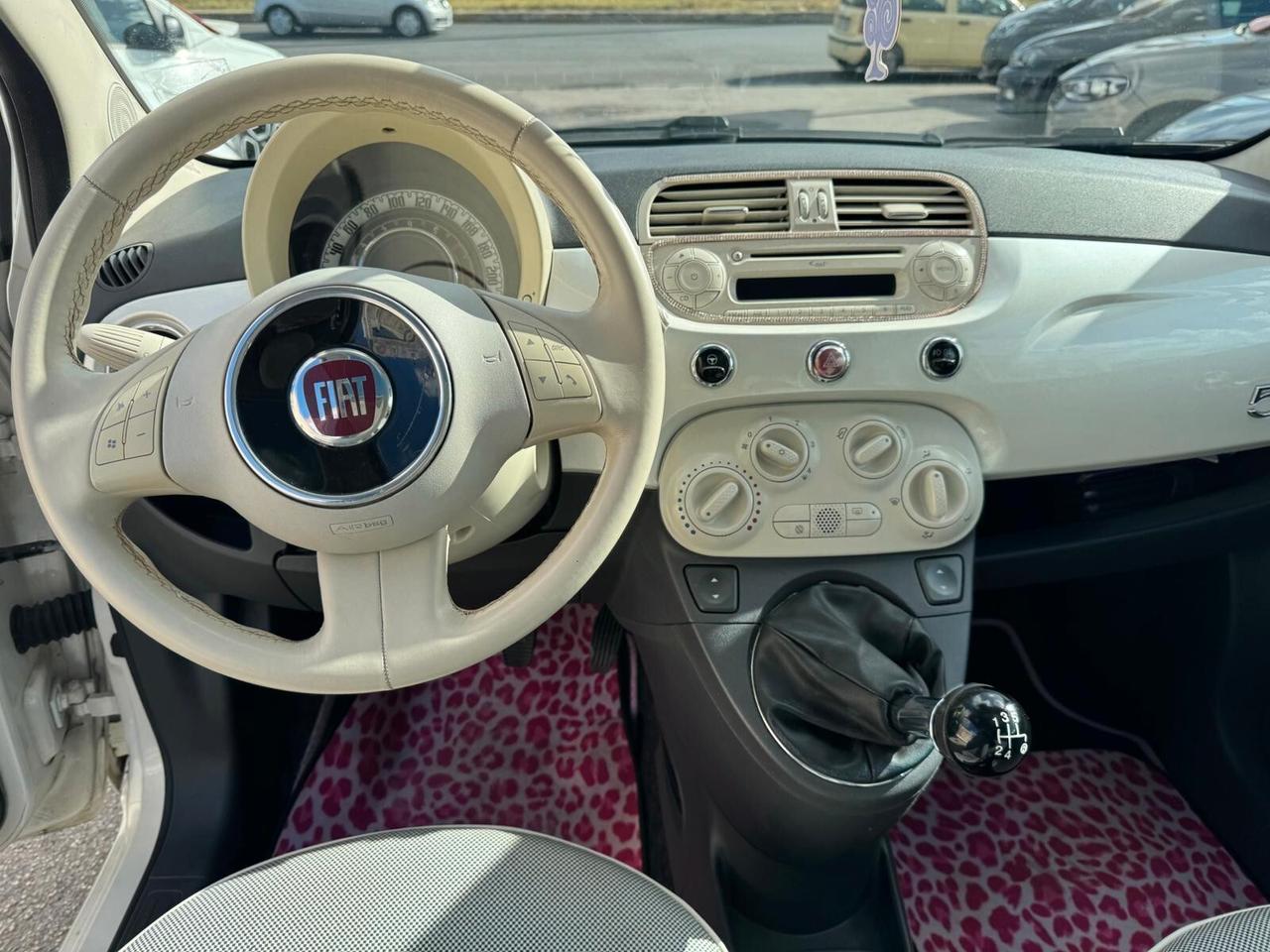 Fiat 500 1.2 benzina 2010 tetto blutooth