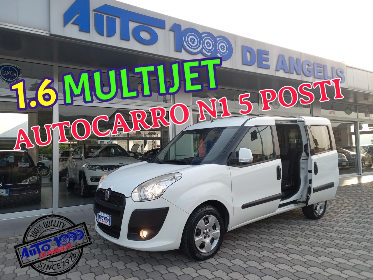 Fiat Doblo 1.6 MULTIJEJET 105CV 6MARCE - AUTOCARRO N1 5 POSTI