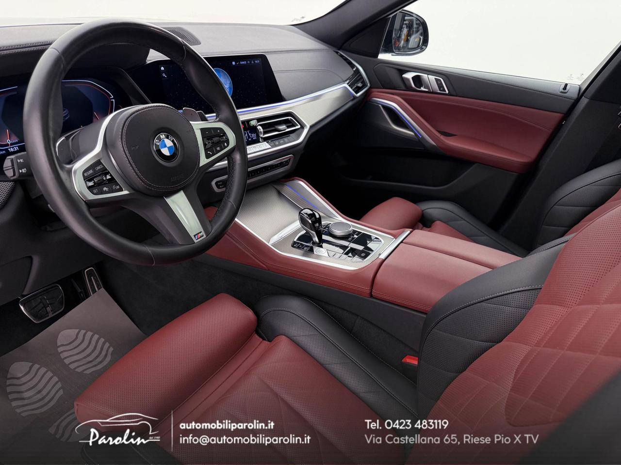 BMW X6 xDrive40d mhev 48V Msport Tetto-360°-21''