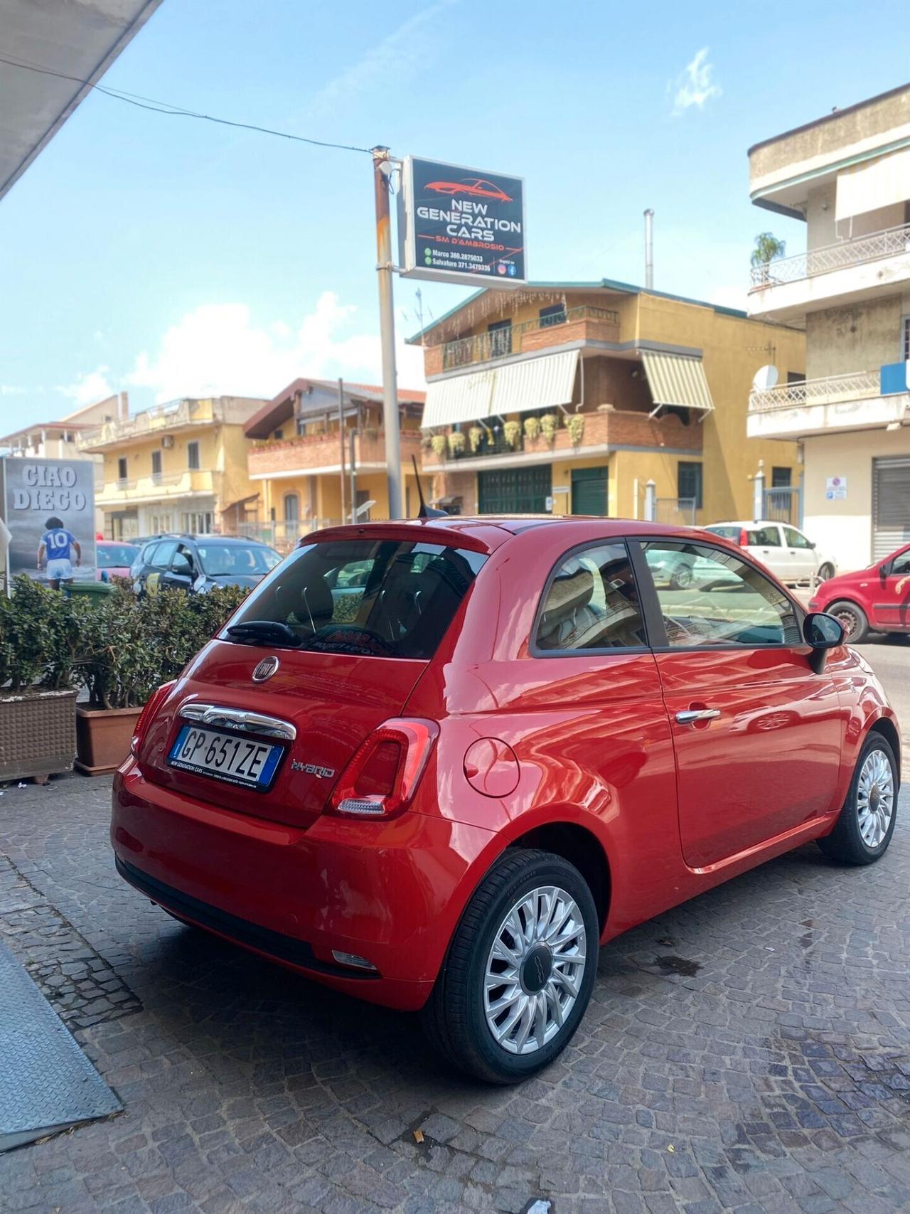 Fiat 500 1.0 Hybrid Red