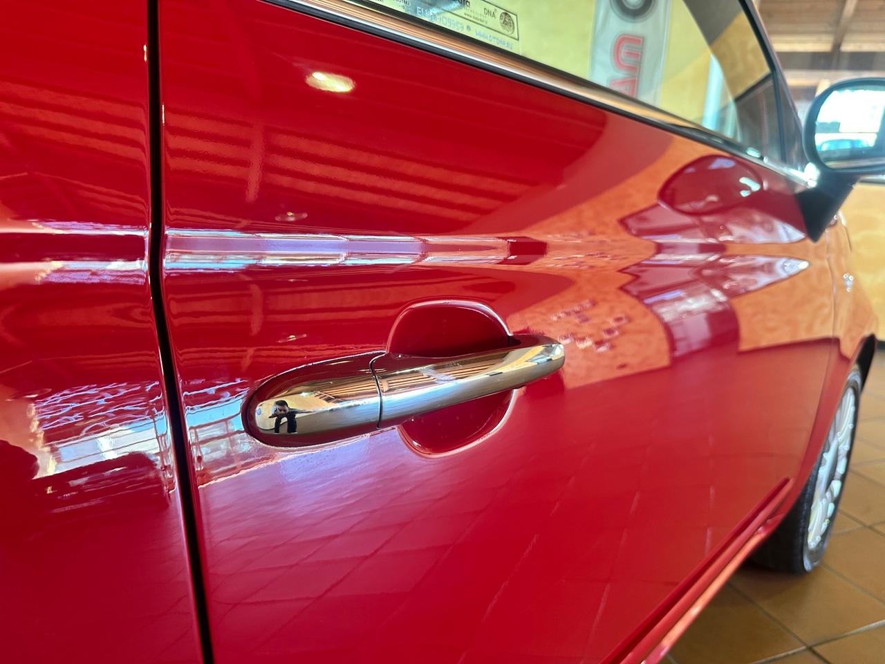 Fiat 500 1.2 Lounge tetto panoramico rossa 93.000km