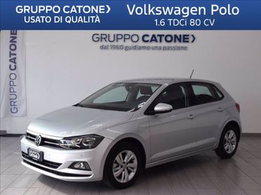 VOLKSWAGEN Polo 5p 1.6 tdi Comfortline 80cv del 2019