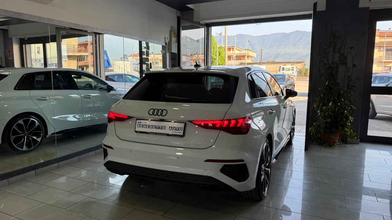 AUDI A3 SPORTBACK S LINE IDENTITY BLACK
