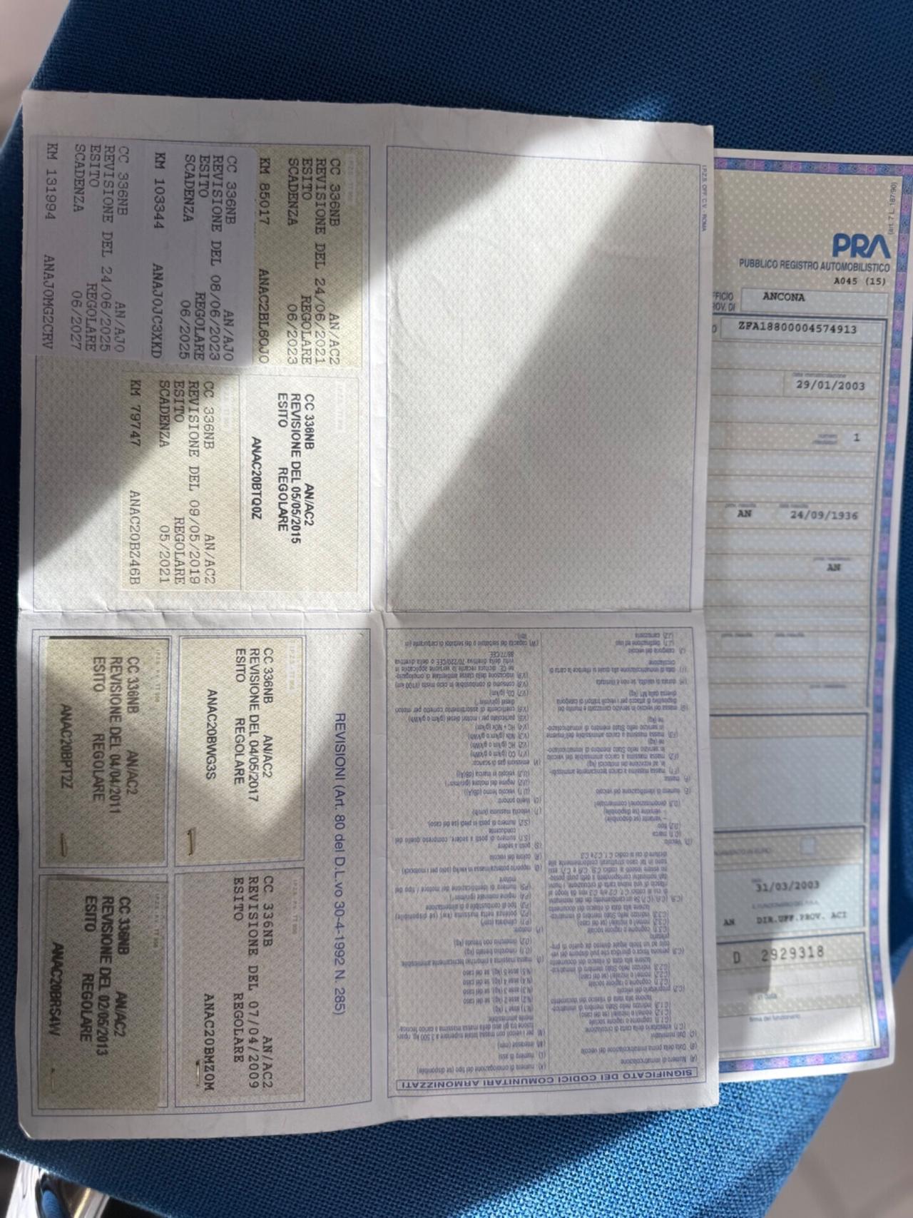 Fiat Punto 1.2 Benzina Uniproprietà NEOPATENTATI