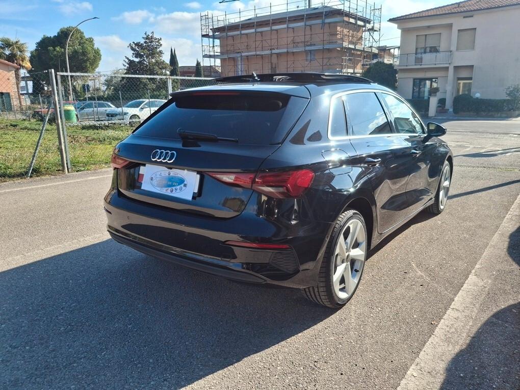 Audi A3 SportBack 2.0 TDI PELLE-TETTO-CERCHI 18