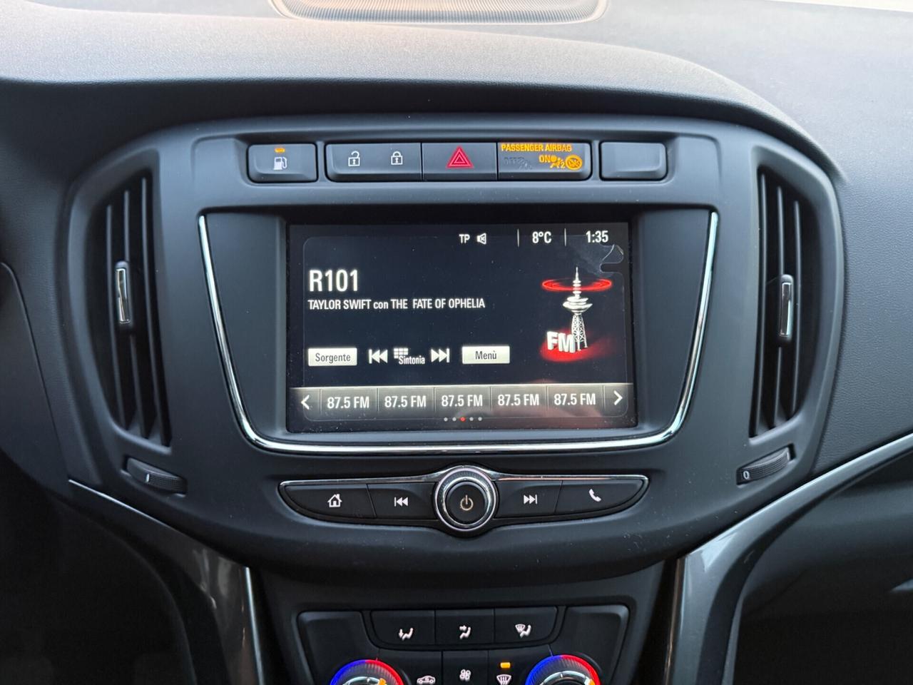 Opel Zafira 1.6t metano ecoM