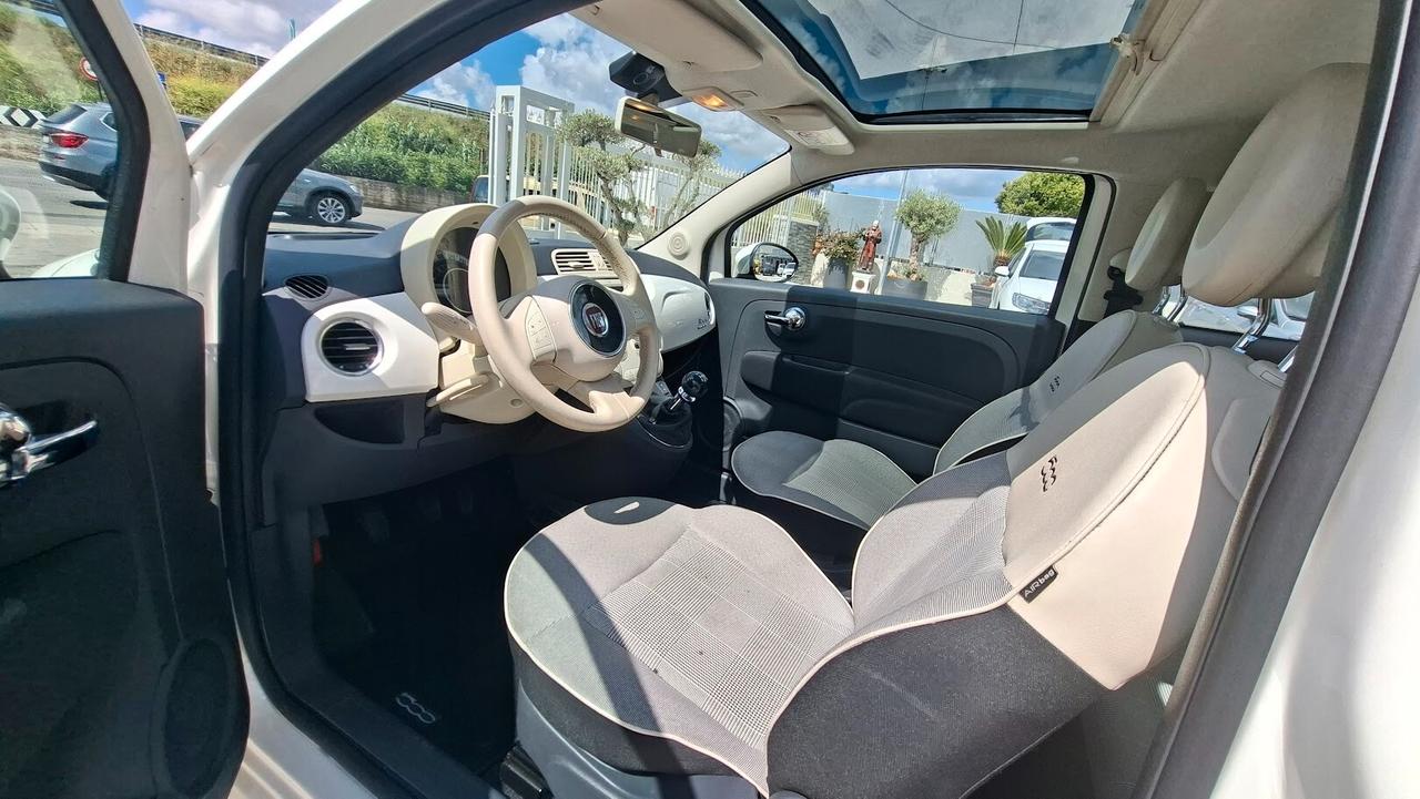 Fiat 500 1.2 Lounge 2015 con tetto panoramico