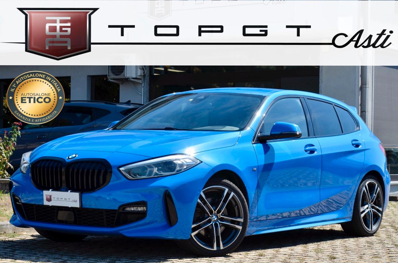 BMW 118d 2.0 MSPORT 150cv AUTO, UFF ITALIANA, SERVICE BMW, EURO 6D, FULL LED, SOUND SYSTEM, RETROCAMERA, PERMUTE