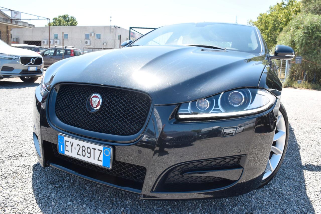 Jaguar XF BERLINA 2.2D 163CV AUTOM. R-SPORT-TETTO-PELLE-NAVI-SENSORI-CAM-CRUISE- IVA DETRAIBILE