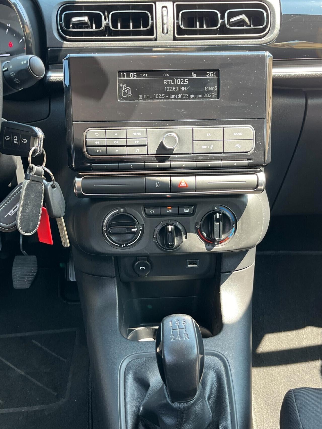 Citroen C3 1500 HDI 100 CV 63000 KM CERTIFICATI UNICO PROPRIETARIO