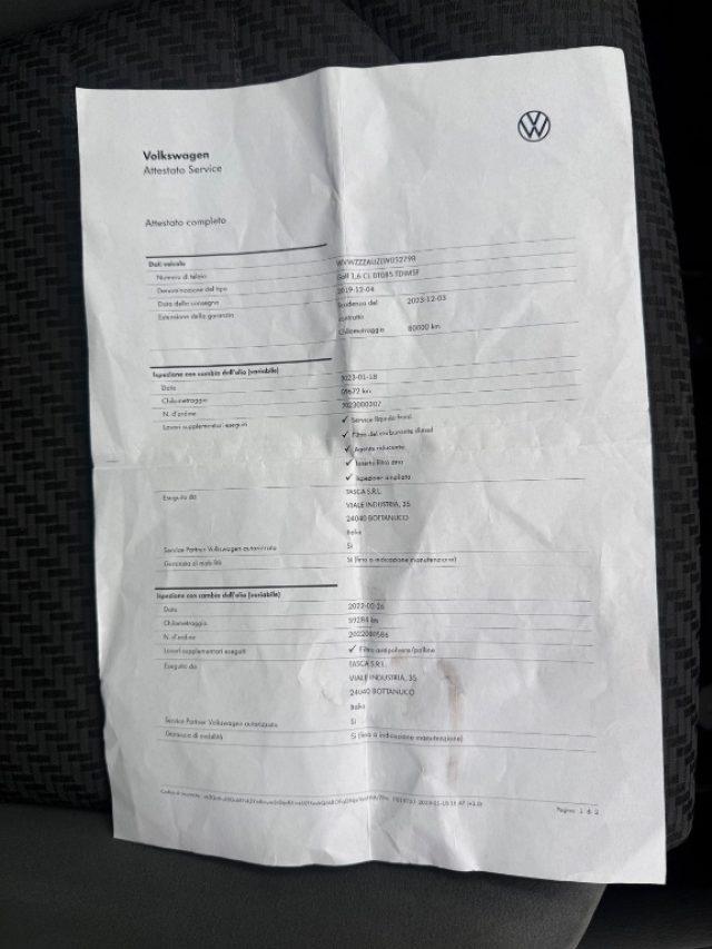 VOLKSWAGEN Golf 1.6 TDI 7.5 R-LINE UNICOPROPRIETARIO