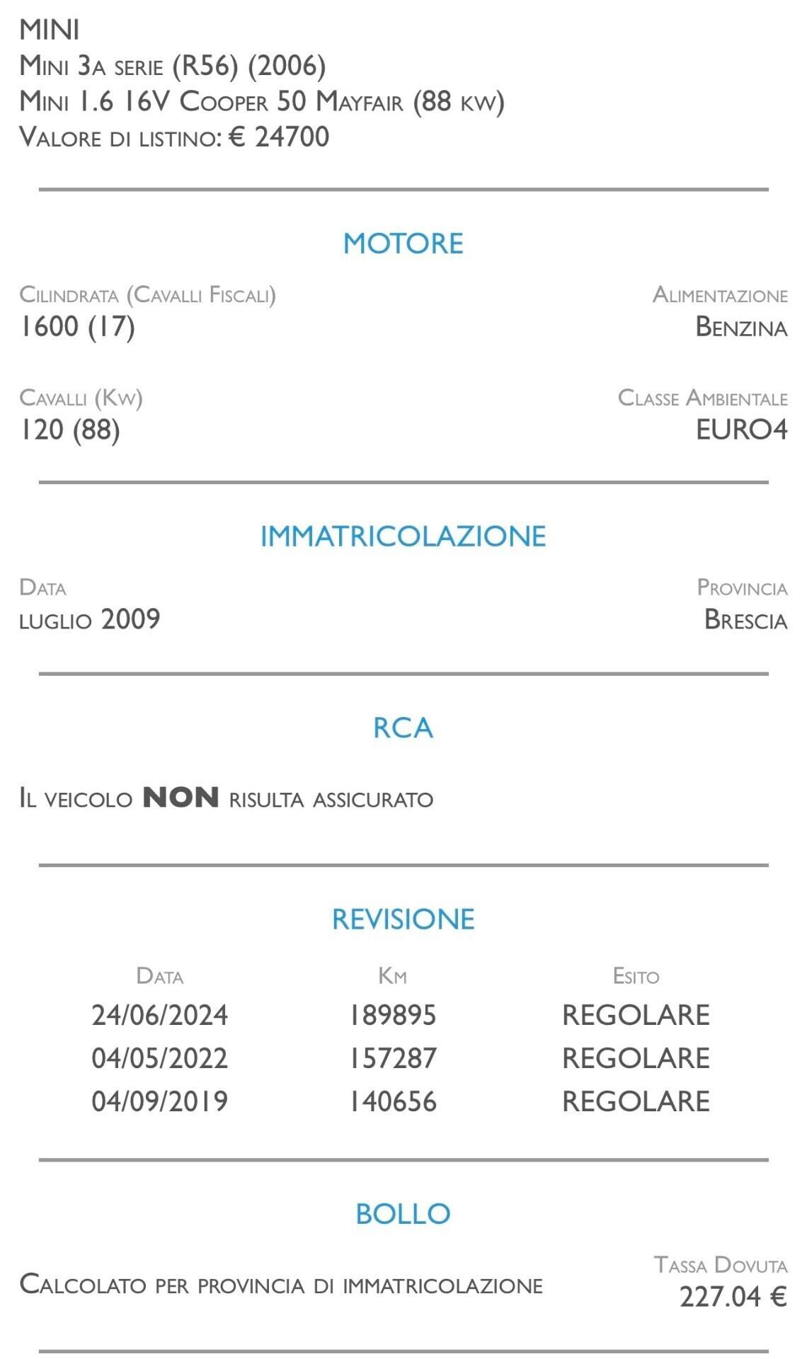 Mini 1.6 16V Cooper - CAMBIO AUTOMATICO