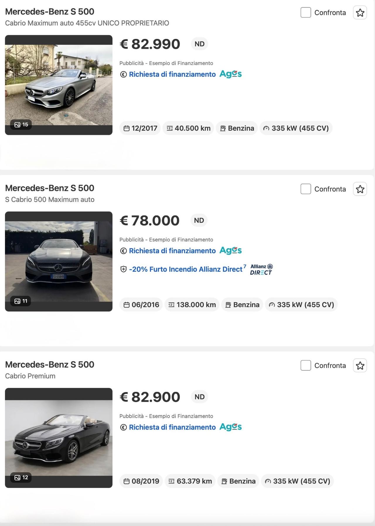 Mercedes-benz S 500 Cabrio - PREZZO N1 EUROPA