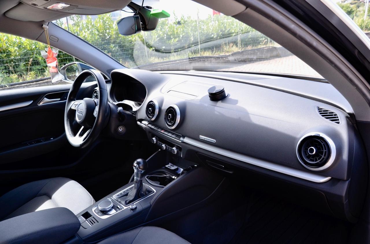 AUDI A3 30 1.6 TDI S-LINE EXT 116cv S-TRONIC, UFF ITALIANA, EURO 6D, FARI LED, NAVI, APPLE ANDROID, PERMUTE