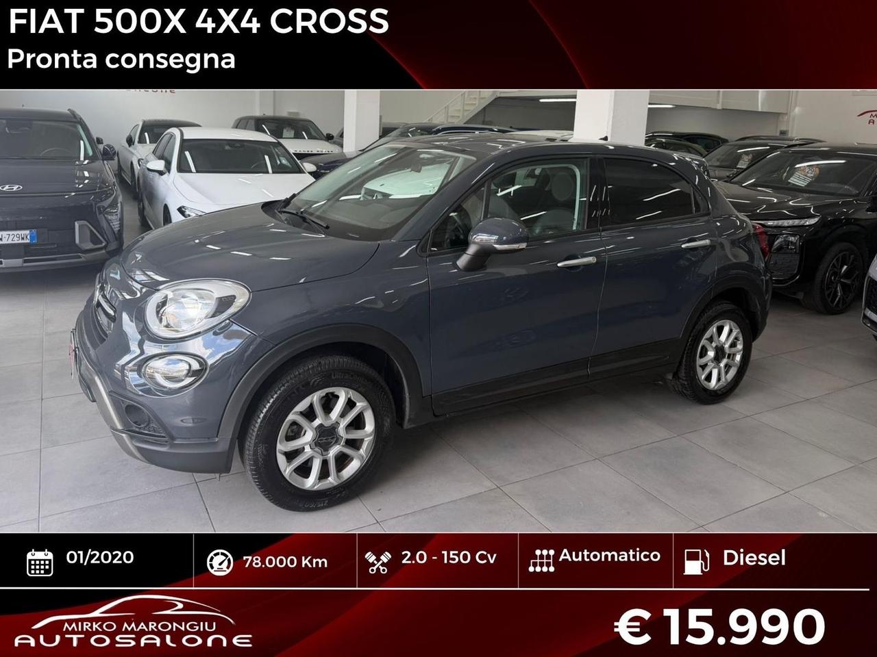 Fiat 500X 2.0 MultiJet 150 AT9 4x4 Cross FINANZIABILE