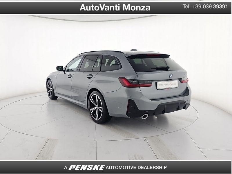 BMW Serie 3 318d Touring mhev 48V MSport auto con gancio traino