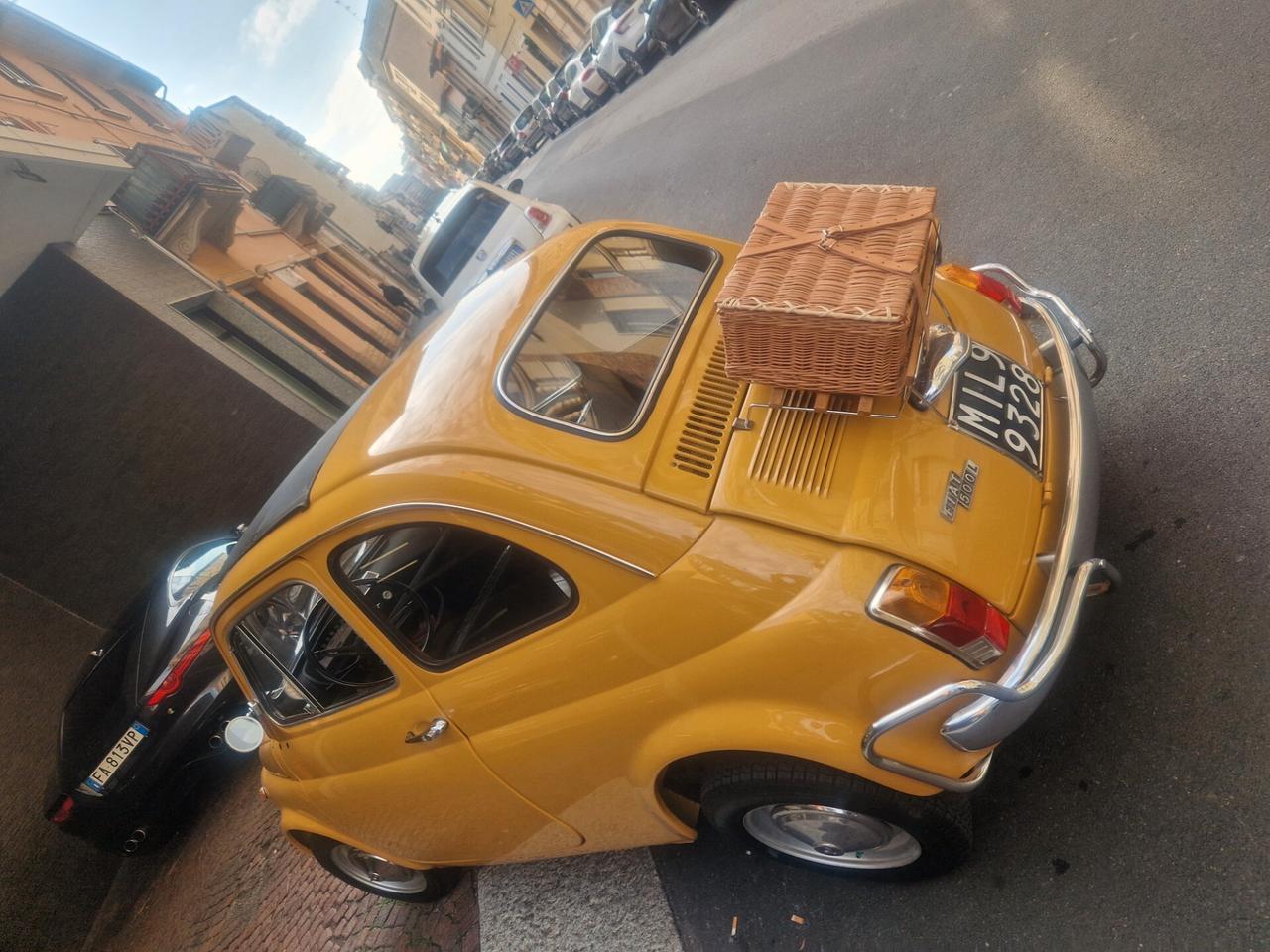 Fiat 500L 1971 targhe originali restaurata