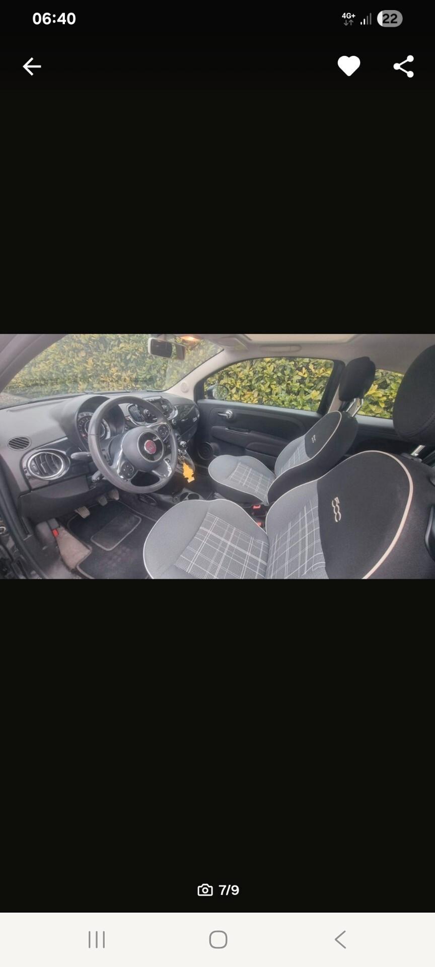 Fiat 500 1.2 Lounge 11/2018 km58000