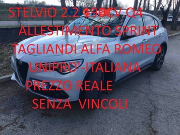 Alfa Romeo Stelvio 2.2 190CV AT8 Q4 SPRINT • PREZZO SENZA VINCOLI • UNIPRO' • ITALIANA • FATTURABILE • GARANZIA 12 MESI