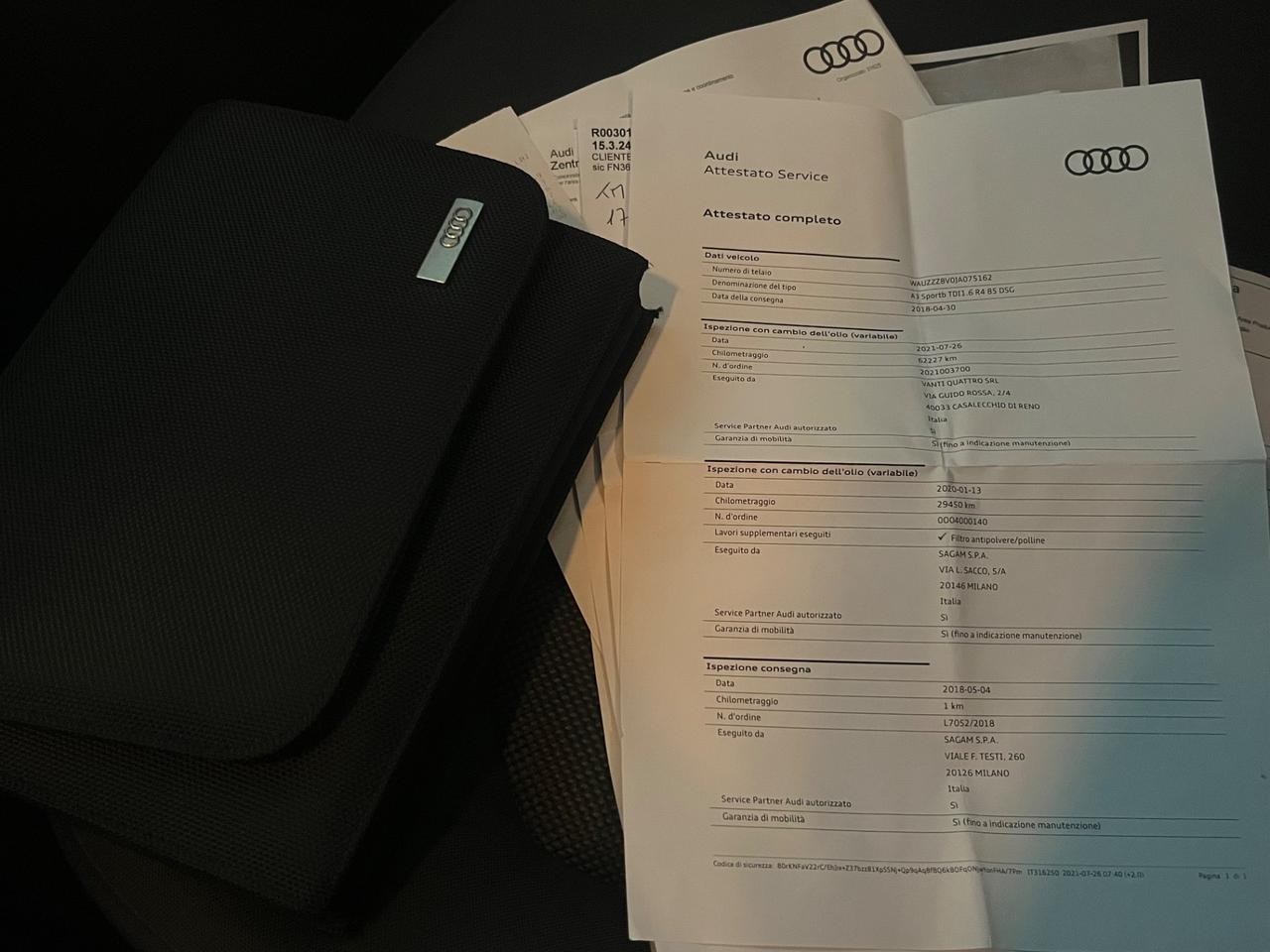 Audi A3 1.6 TDI 116 CV S tronic Sport Euro 6