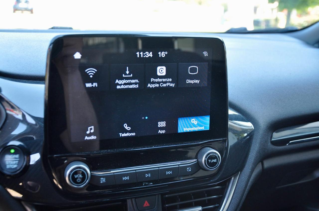 FORD FIESTA 5p 1.0 ECOBOOST ST-LINE 100cv, UNICOPROPRIETARIO, SERVICE FORD, EURO 6D, APPLE ANDROID, 17", PERMUTE