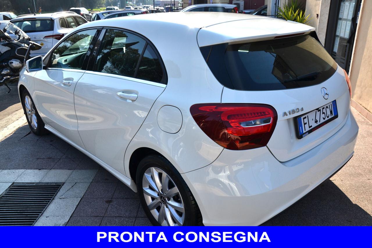 Mercedes-benz A 180 1.5 D 109CV 6M NAVI+PELLE+RCAM+CRUISE+CERCHI+EURO6