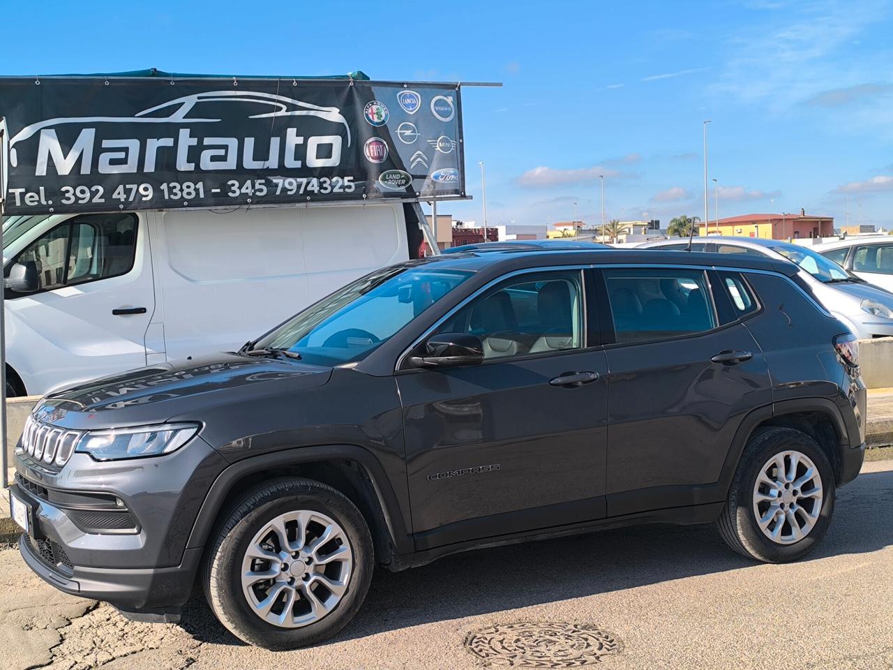 JEEP COMPASS 1.6 DIESEL 130cv 12/2021 LED/NAV/PELLE/RETROC