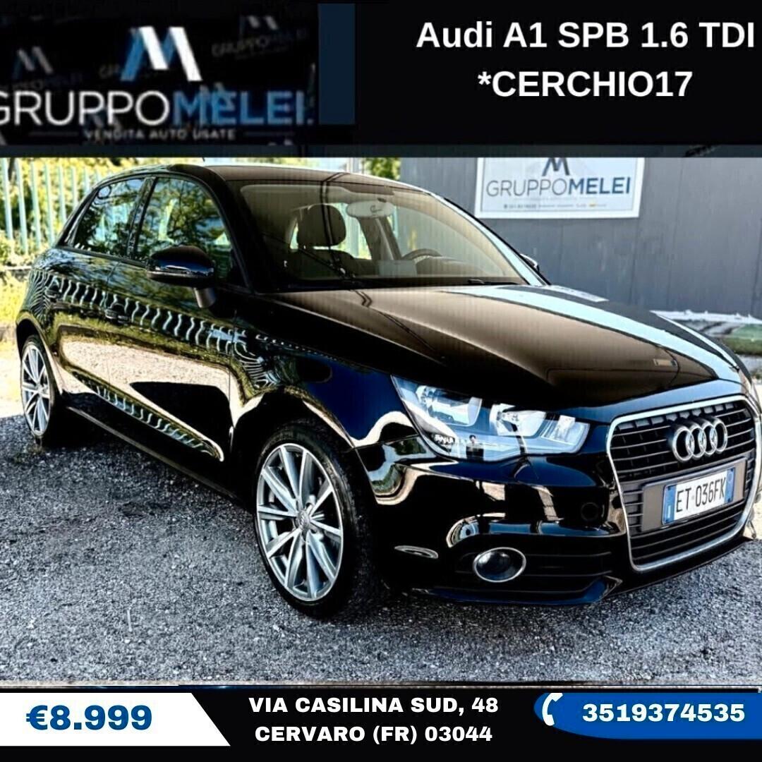 Audi A1 SPB 1.6 TDI *CERCHIO17