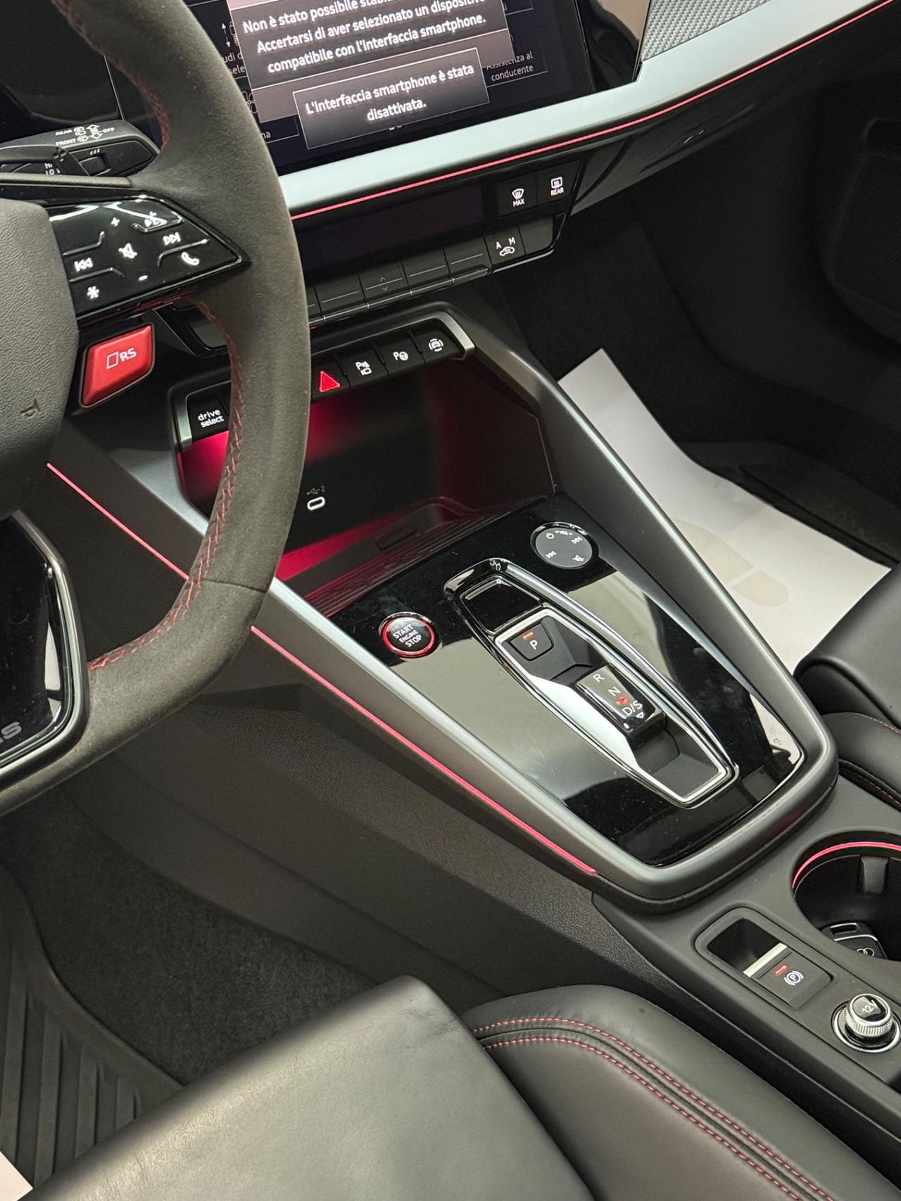 Audi RS 3 Sportback quattro Italiana uni pro iva garanzia audi