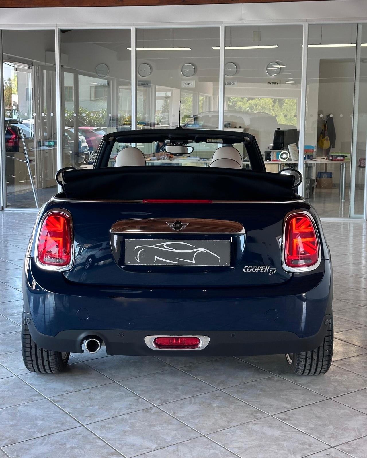 Mini Cooper D Cabrio 1.5 Hype auto 7m my18 *UniProprietario*LapisLuxuryBlue*FariBiLed*Cerchi18'*