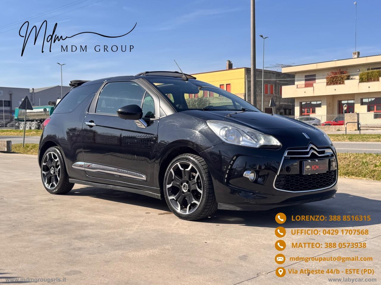 DS AUTOMOBILES DS 3 1.2 VTi 82 Chic Cabrio OK NEOPATENTATO