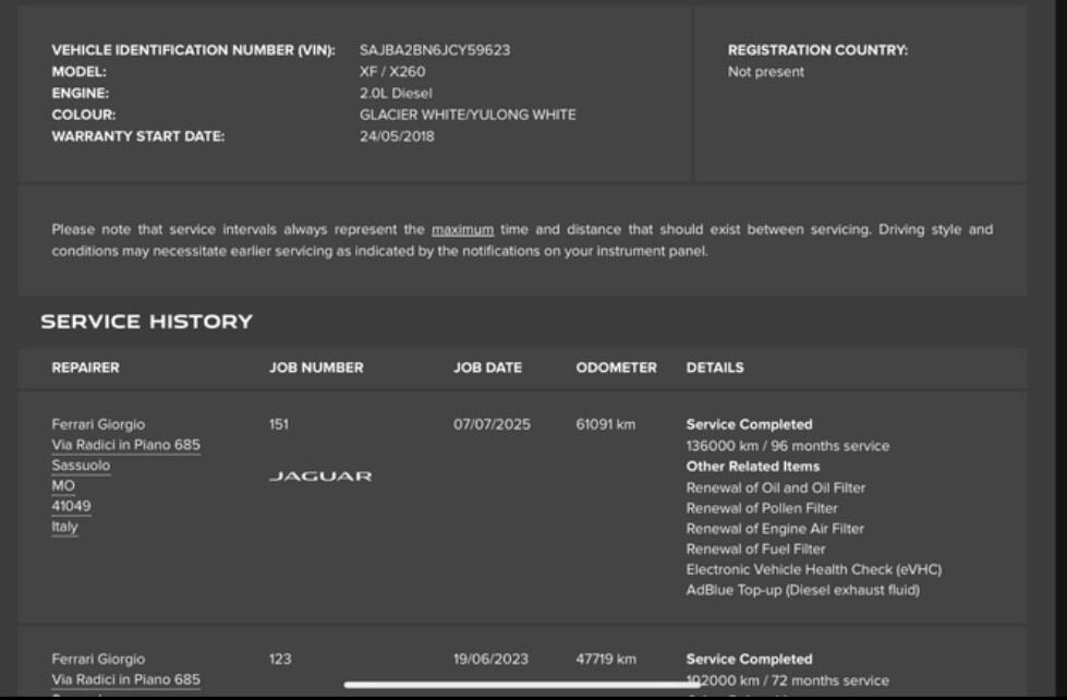 Jaguar XF Sportbrake 2.0 D 180 CV AWD aut. R-Sport-Garantita