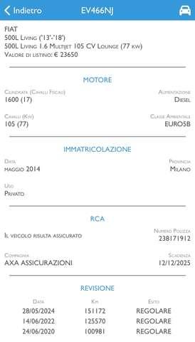 Fiat 500L Living 1.6 mjt Lounge 105cv - 7 POSTI -