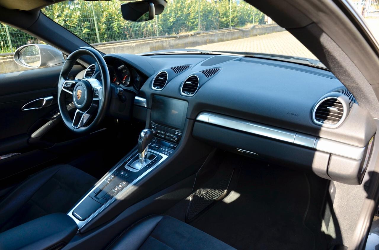 PORSCHE CAYMAN 718 2.0 300cv PDK, ECCELLENTI CONDIZIONI, SERVICE UFF PORSCHE, GRIGIO AGATA, EURO 6B, SCARICO, SOSPENSIONI ADATTIVE, 20", PERMUTE