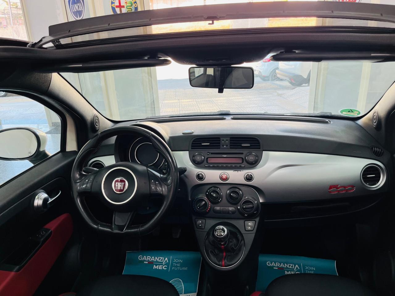 Fiat 500S cabrio 1.2 benzina 69cv anno 2014