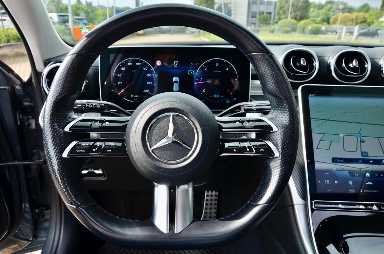MERCEDES-BENZ C22Od MILD HYBRID PREMIUM AMG LINE 200cv AUTO, UNICO UTILIZZATORE, EURO 6D, TETTO, RETROCAMERA, NAVI, LUCI AMBIENTE, PERMUTE