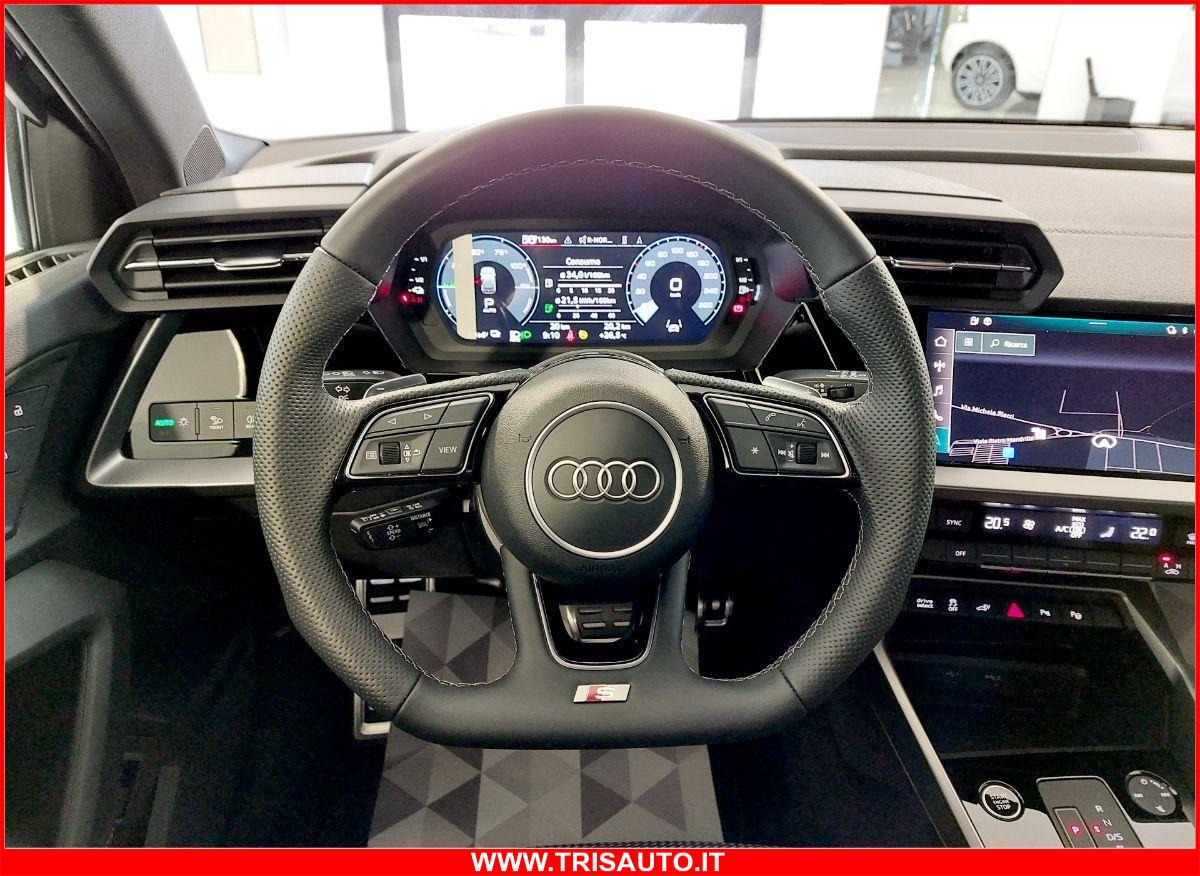 AUDI A3 SPB 40 1.4 Tfsi e 204cv PHEV Identity Black S-line MY24 KM ZERO!!! IVATA