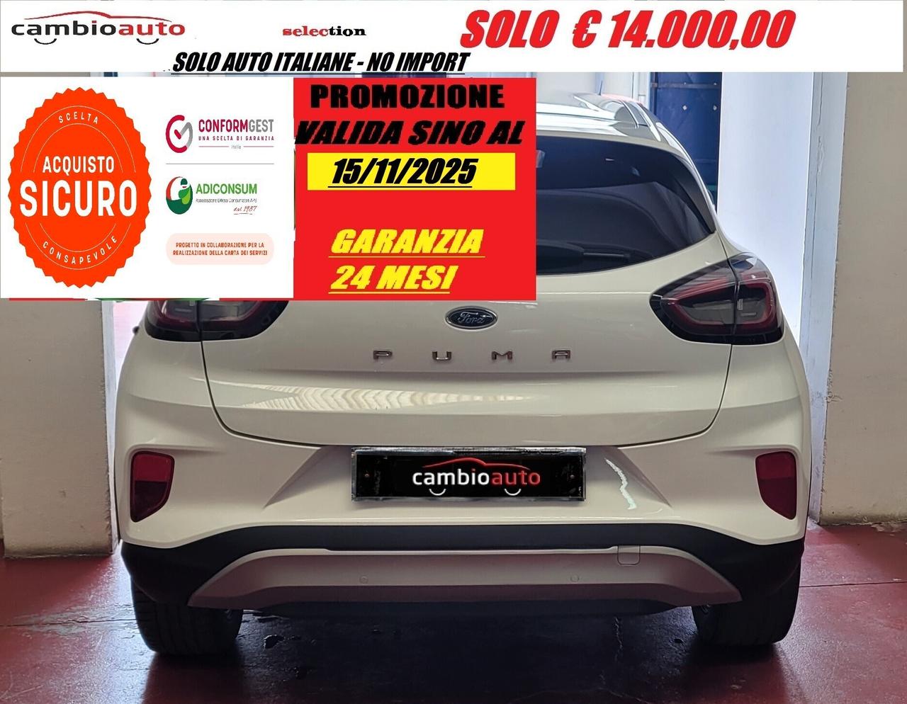 Ford Puma 1.0 EcoBoost Hybrid 125 CV S&S Titanium