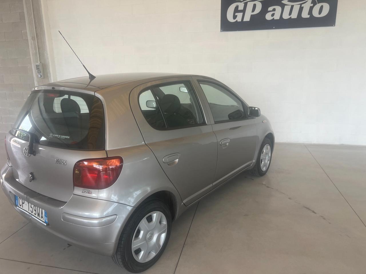 Toyota Yaris 1.4 tdi D-4D cat 5 porte Sol UNICA PROPRIETARIA KM 104.281