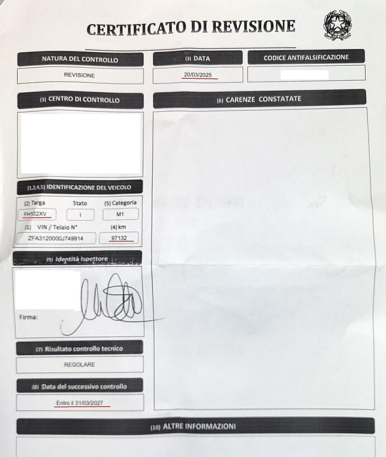 FIAT 500 1,3 M.JET RIVA-UNICA PROPRIET-3 REVISIONI