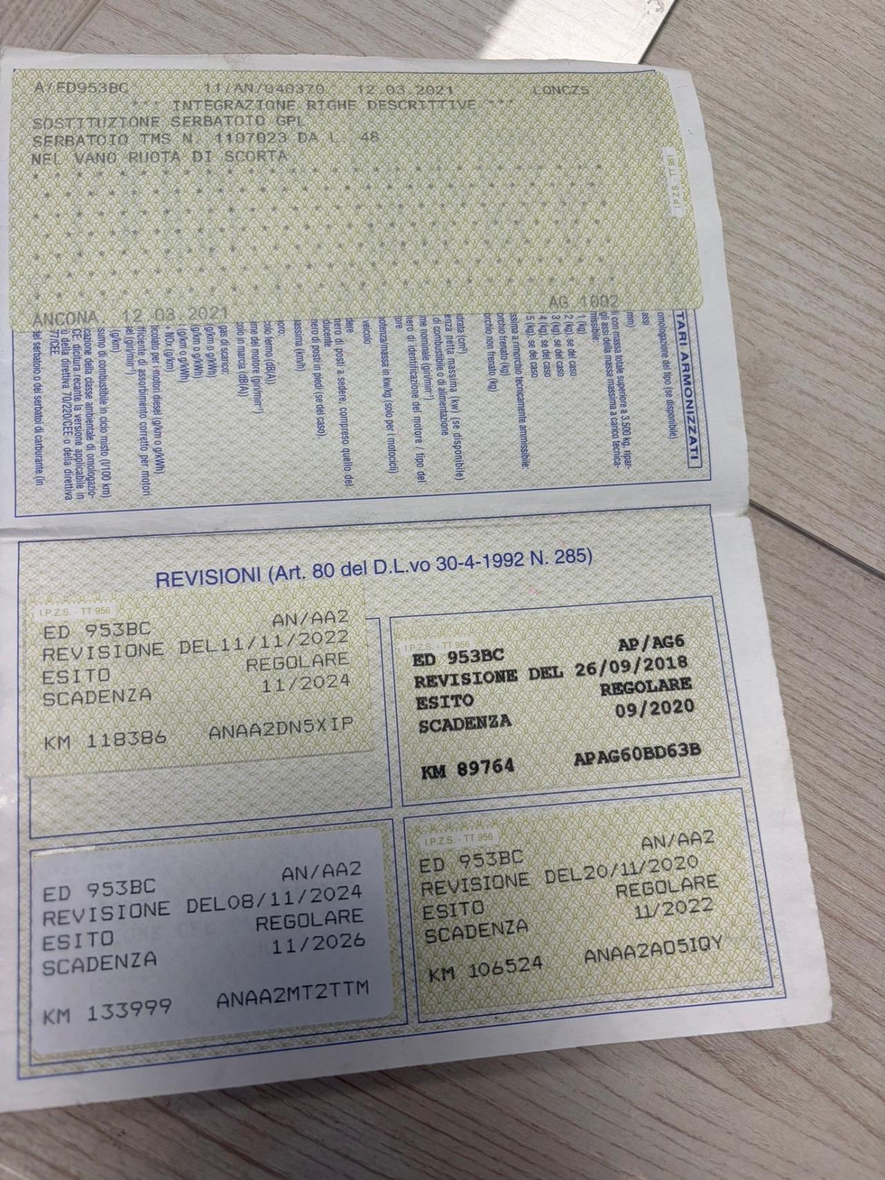 Fiat Punto Evo Dynamic GPL di serie